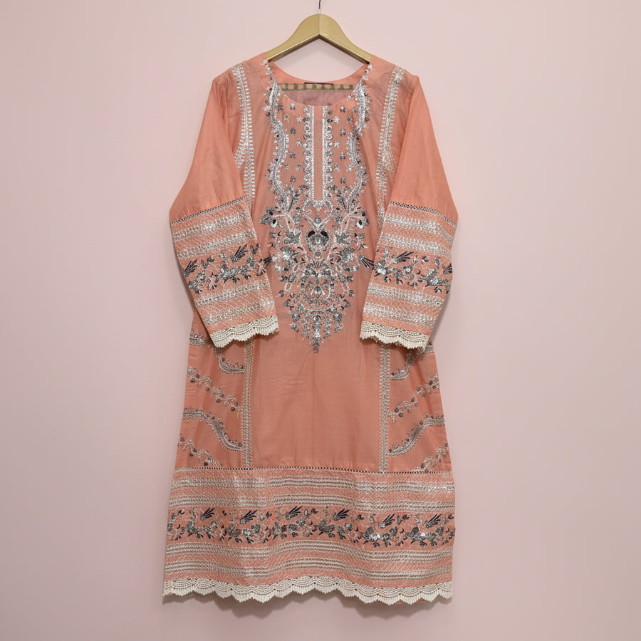 3 Piece - Embroidered Suit - 3513