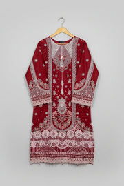 3 Piece - Embroidered Suit - 3495