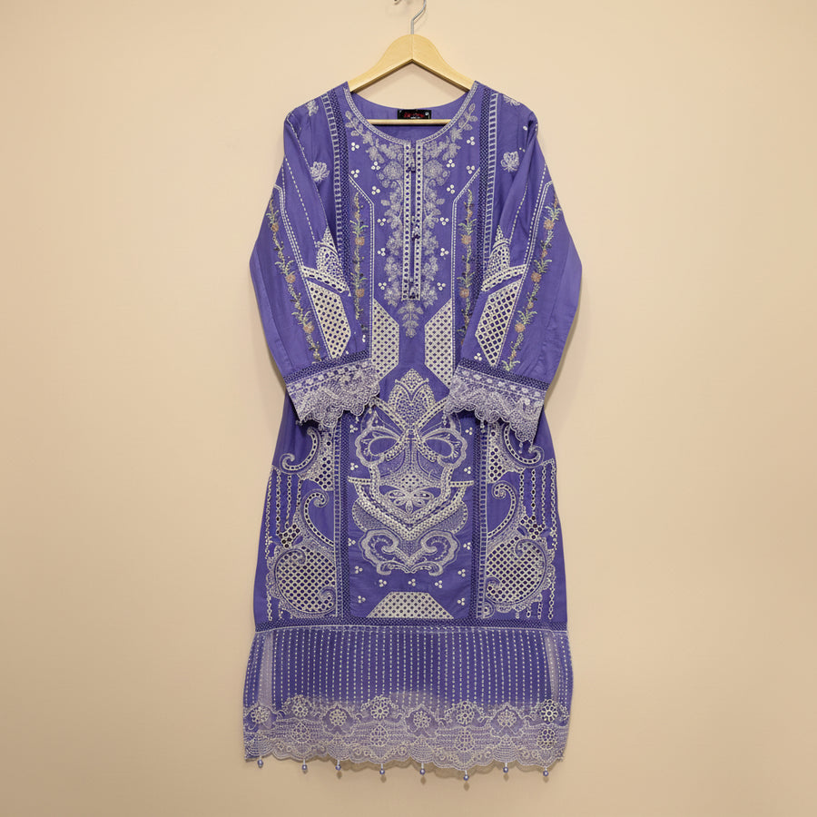 3 Piece - Embroidered Suit - 3498