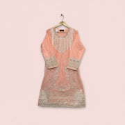 3 Piece - Embroidered Suit - 3556