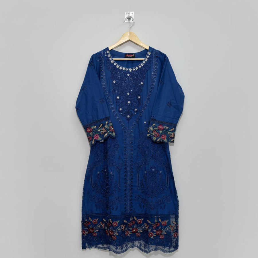 3 Piece - Embroidered Suit - 3490